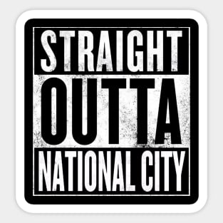 Straight Outta National City Sticker